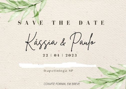 10 inspirações de Save The Date: escolha o seu favorito! 7
