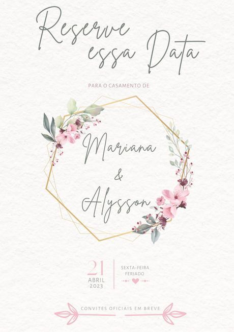 10 inspirações de Save The Date: escolha o seu favorito! 9
