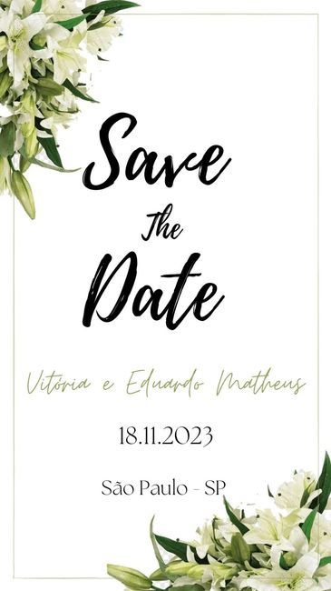 10 inspirações de Save The Date: escolha o seu favorito! 10