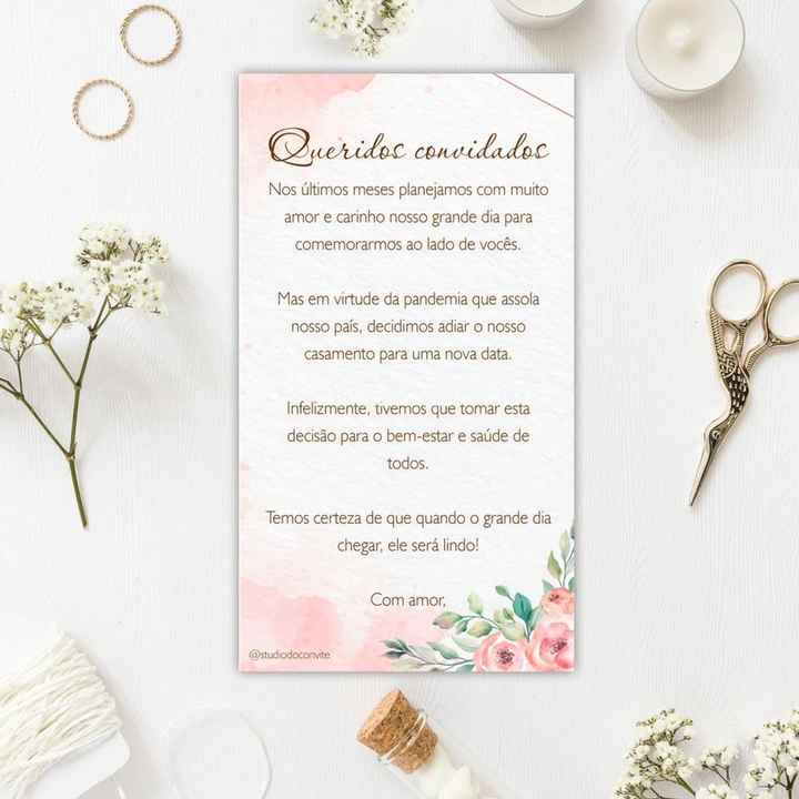 Mudei a data e os convites estão impressos. O que fazer? - 3