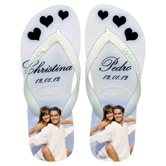 Chinelo com foto do casal... é a sua cara? - 1