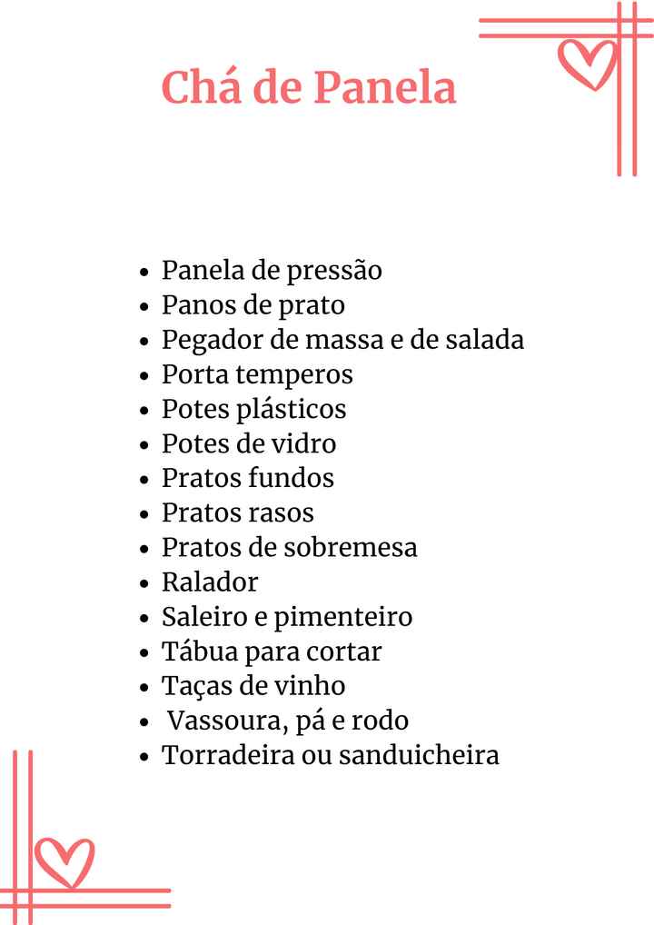 Lista de presentes - 3
