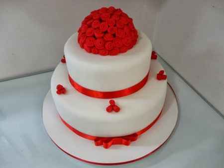 Modelo para bolo de festa de Noivado