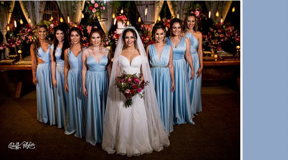 Cores da decoração x vestido madrinhas! 6