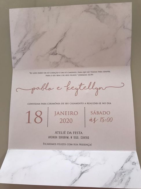 Meus convites de casamento - #vemver 2