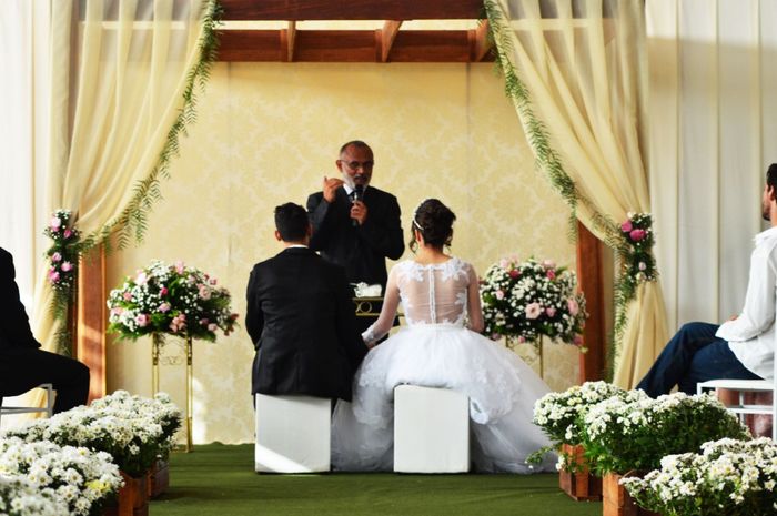 Espaço para tirar foto com os convidados na Igreja 1