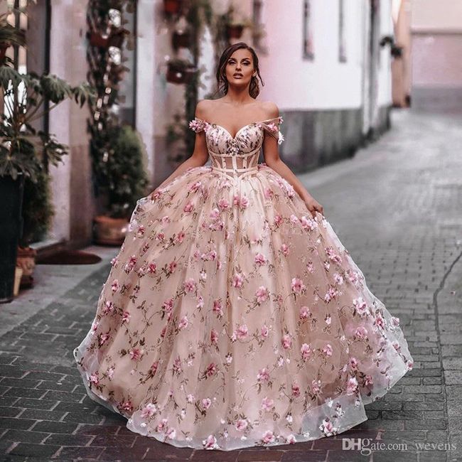 Vestidos de noiva rosa - você usaria? 3