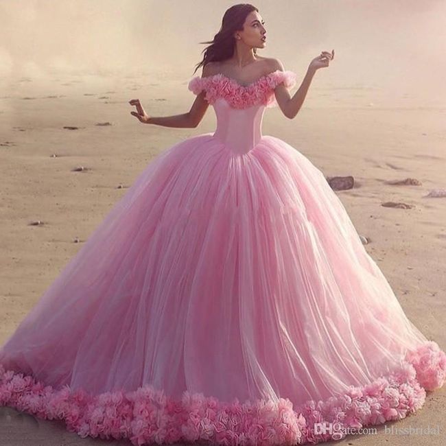 Vestidos de noiva rosa - você usaria? 5