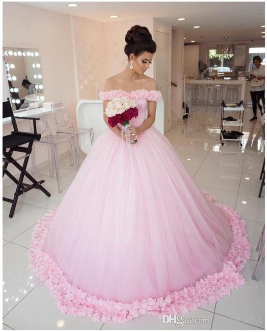 Vestidos de noiva rosa - você usaria? 8