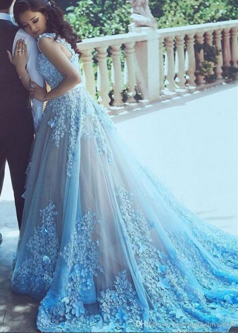 Vestidos de noiva na cor azul #novembroazul 5