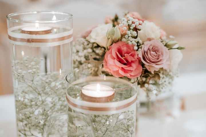 Centro de mesa e toalhas para casamento rústico 15