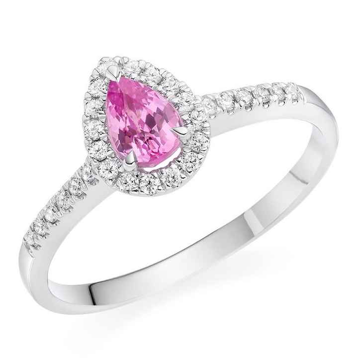 Toques de rosa: Alianças e anel de noivado - 3