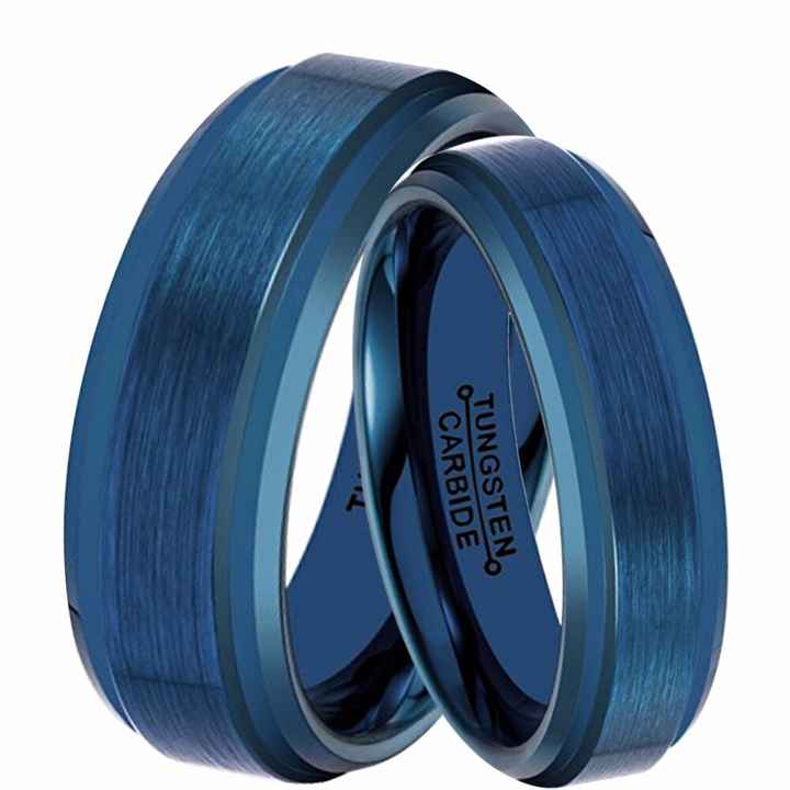 Alianças e aneis de noivado na cor azul #novembroazul - 1
