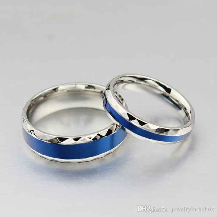 Alianças e aneis de noivado na cor azul #novembroazul - 4