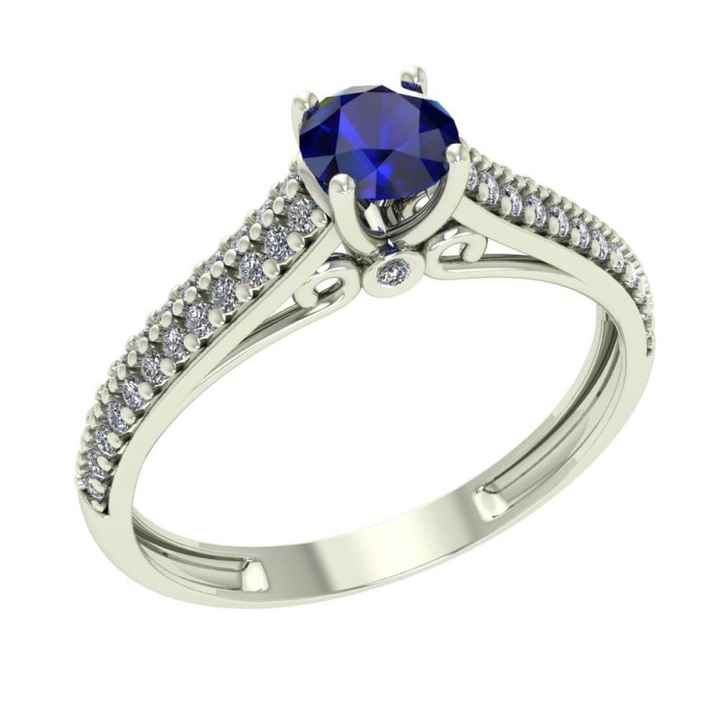 Alianças e aneis de noivado na cor azul #novembroazul - 8