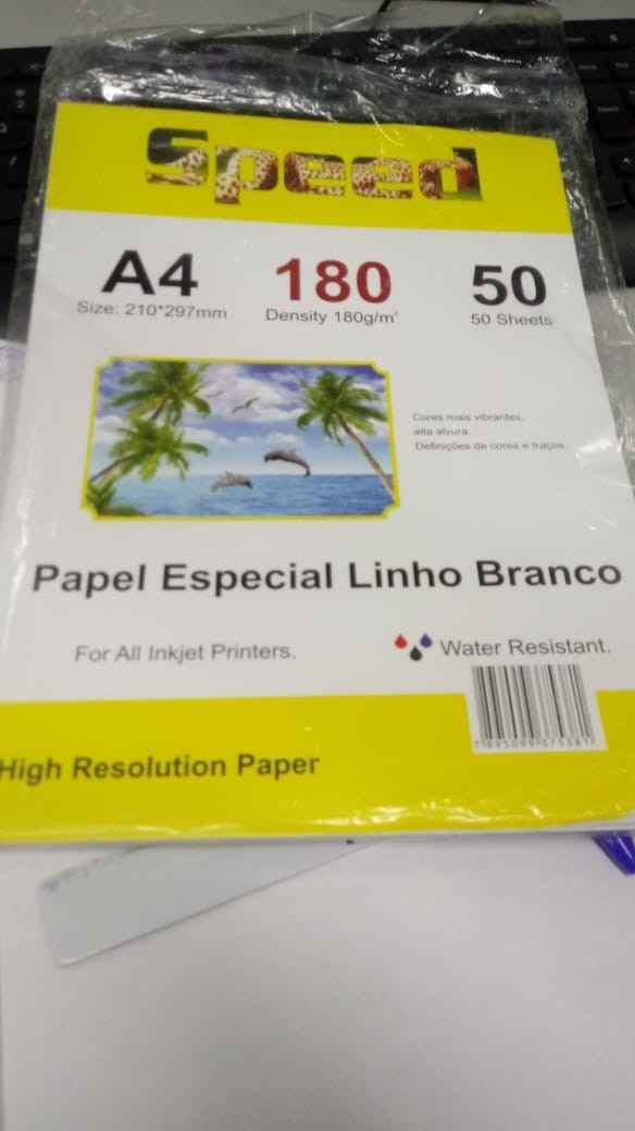 Papel da impressão, comprei na Matsumoto na 25, paguei R$ 11,00 se não me engano