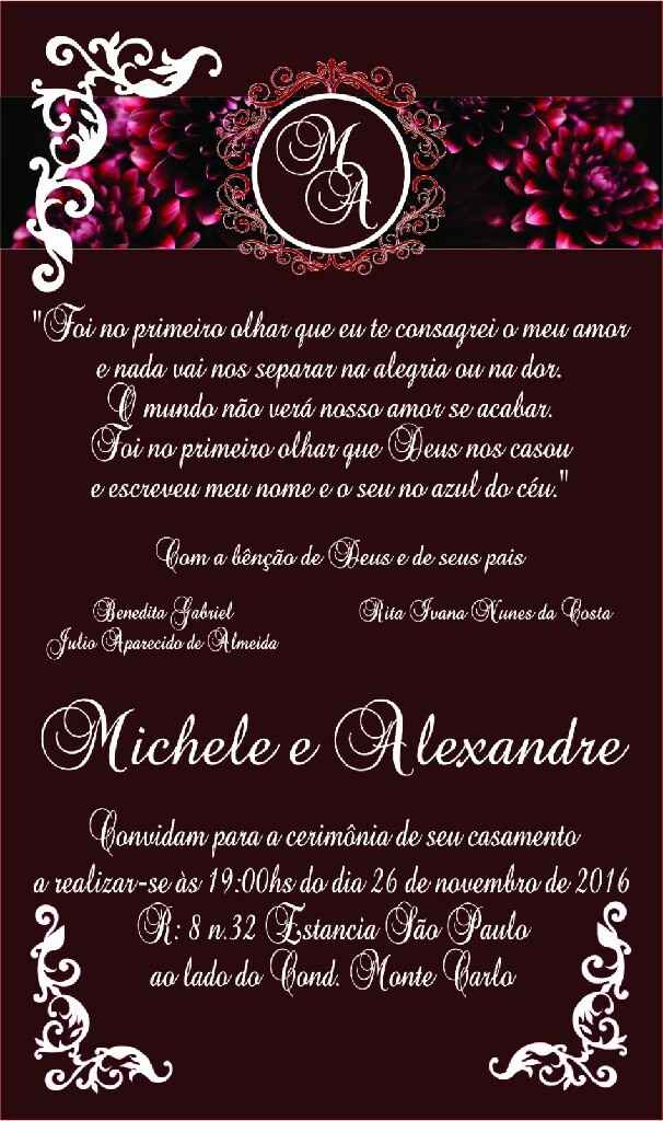 Convite casamento - 6