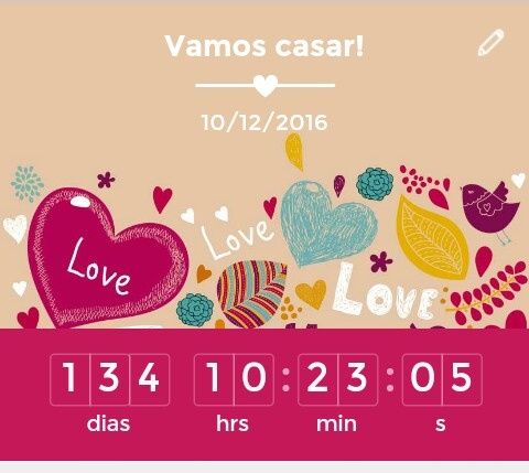Quanto tempo falta para o seu casamento? - 1