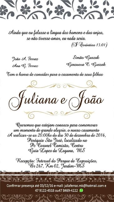 Convite casamento - 1