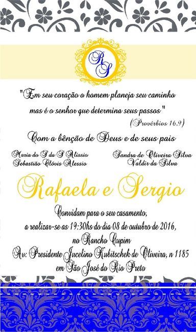 Convite casamento - 2