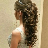  Inspiração penteado para quem nn quer o cabelo totalmente solto - 2