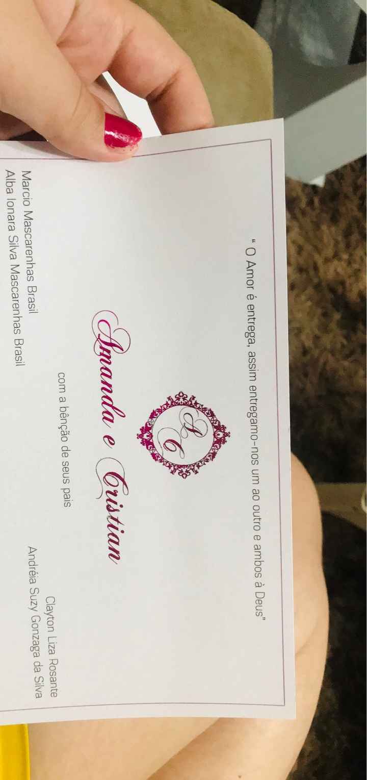 Convites de casamento - 1