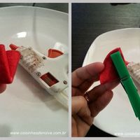 Bolas de natal de feltro...