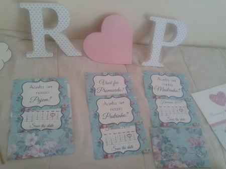 Letras em MDF e convites personalizados