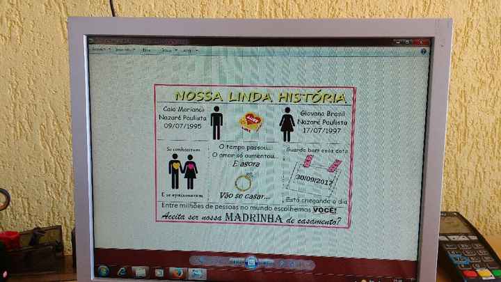 Convite para padrinhos - 1