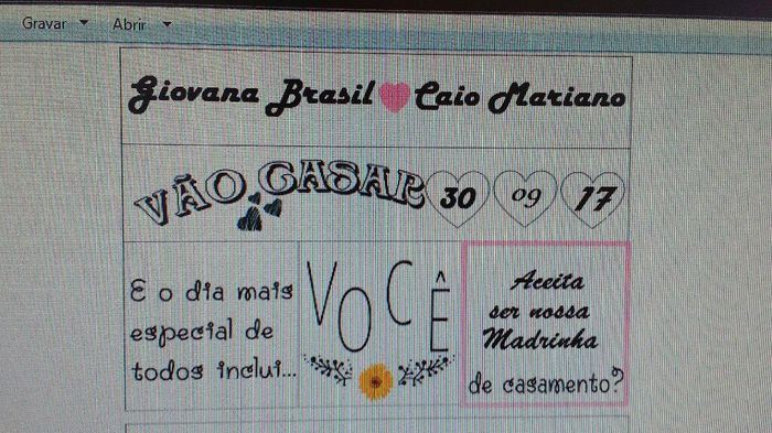 Convite para padrinhos - 5