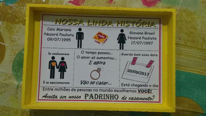 Convite para padrinhos - 1