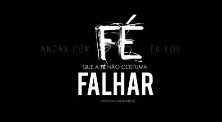 Tenho muita Fé em Deus "