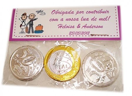 Moedas de chocolate