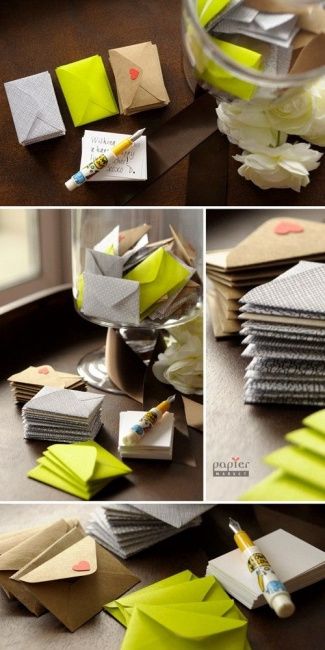 Guest book de mini envelopes