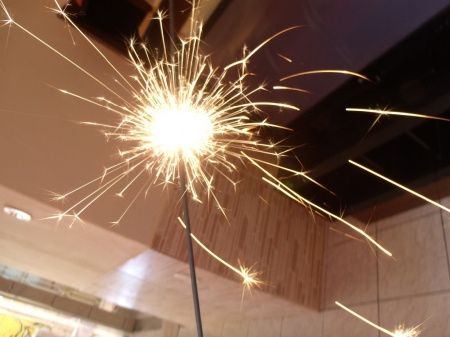 Sparkles para saída dos noivos