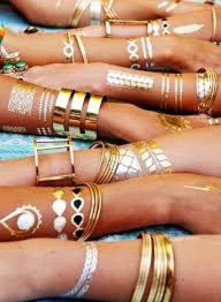 Gold tattoos