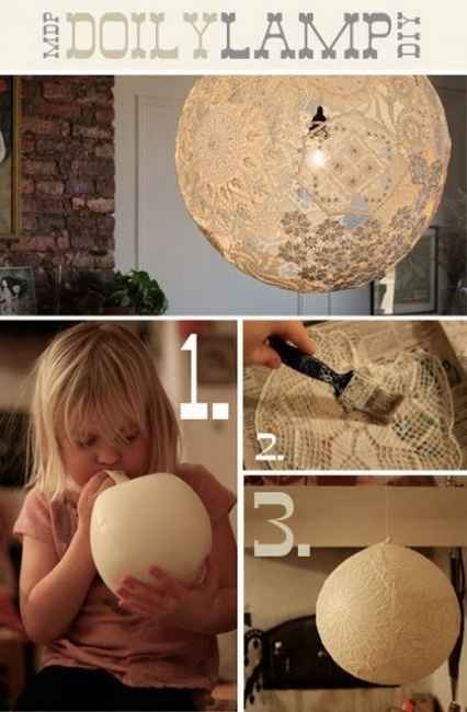 Pendente com doilies