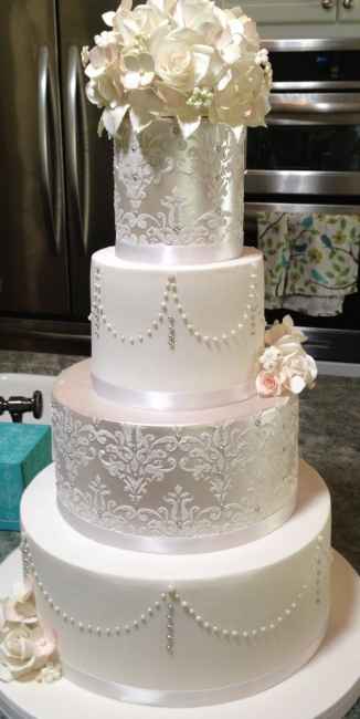 Texturas de bolo de casamento