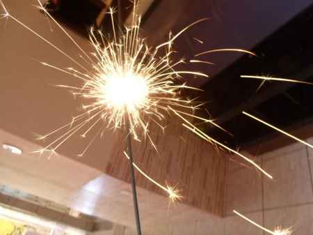 Sparkles para saída dos noivos