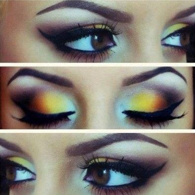 branco,amarelo,laranja marron e preto e um super deliniador