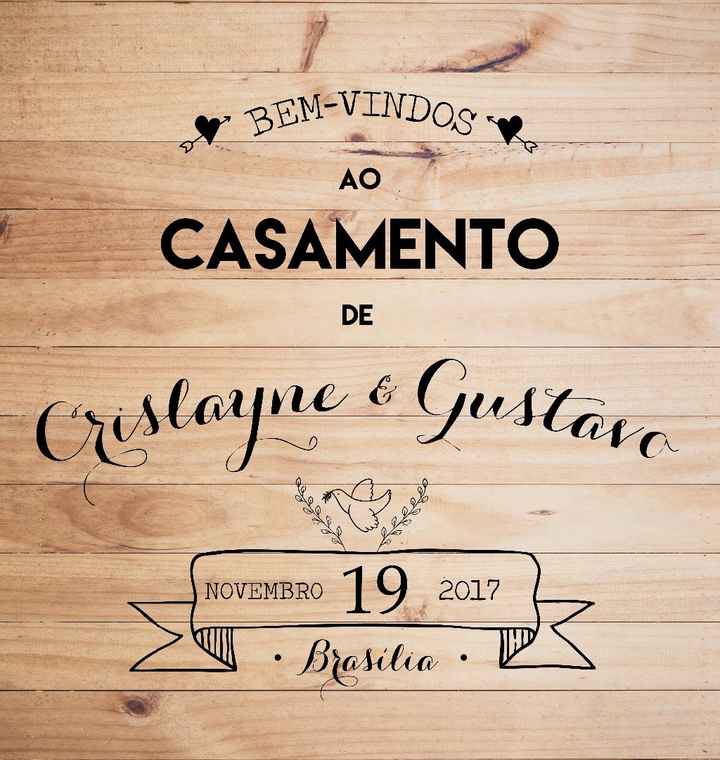 Placa de Bem vindo que eu criei ♥