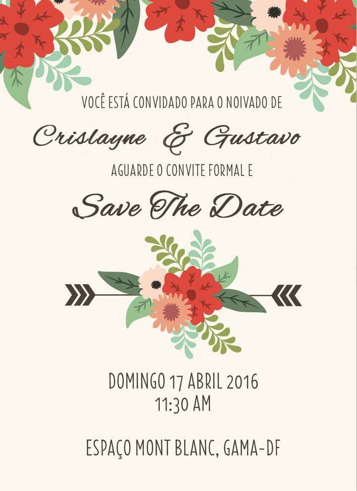 SAVE THE DATE floral