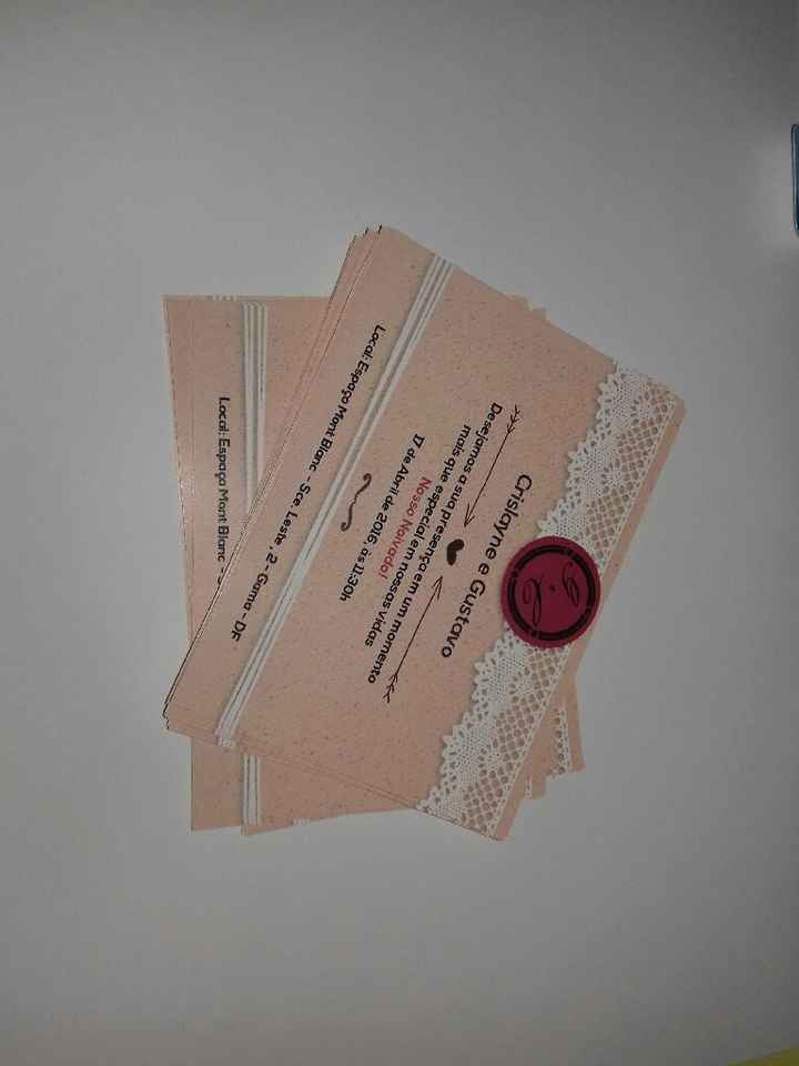 Meus convites de noivado - 1