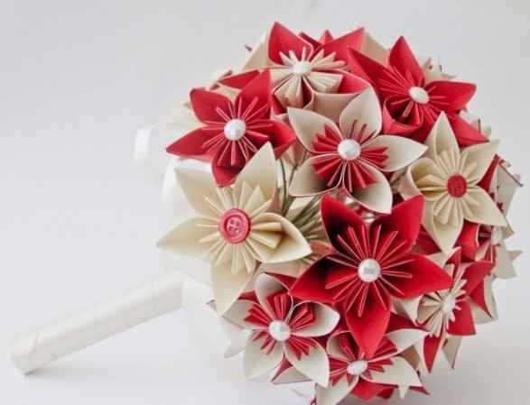 Buquê de Flores de Origami