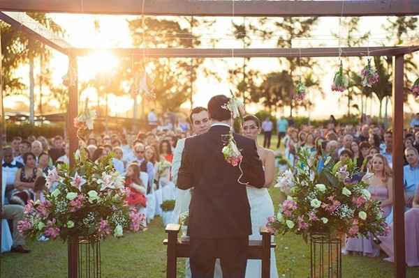Casamento por do sol