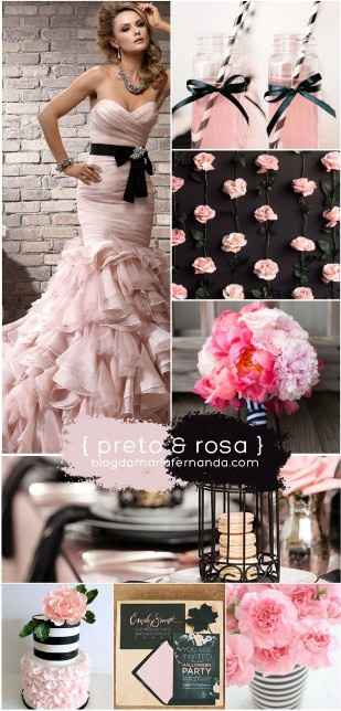 Inspiração Rosa e Preto