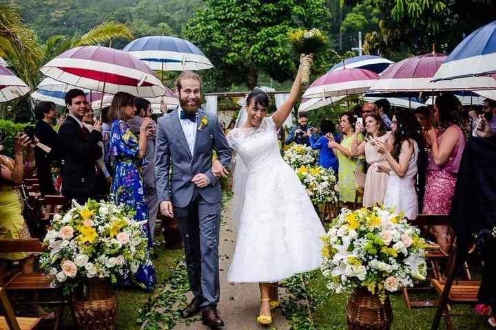 Casamento com chuva