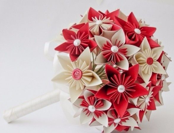 Buquê de Flores de Origami