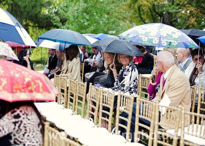 Casamento com chuva