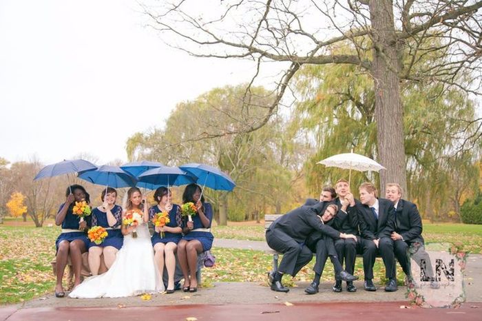 Casamento com chuva